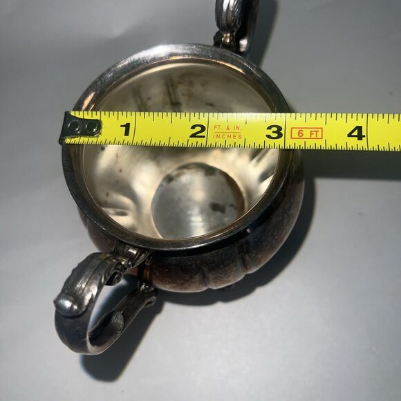 Vintage Sugar Bowl Silver Plate Unmarked - Picture 13 of 13